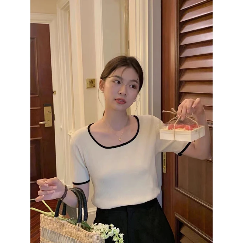 【杏色】3072超柔软新款高品质圆领上衣