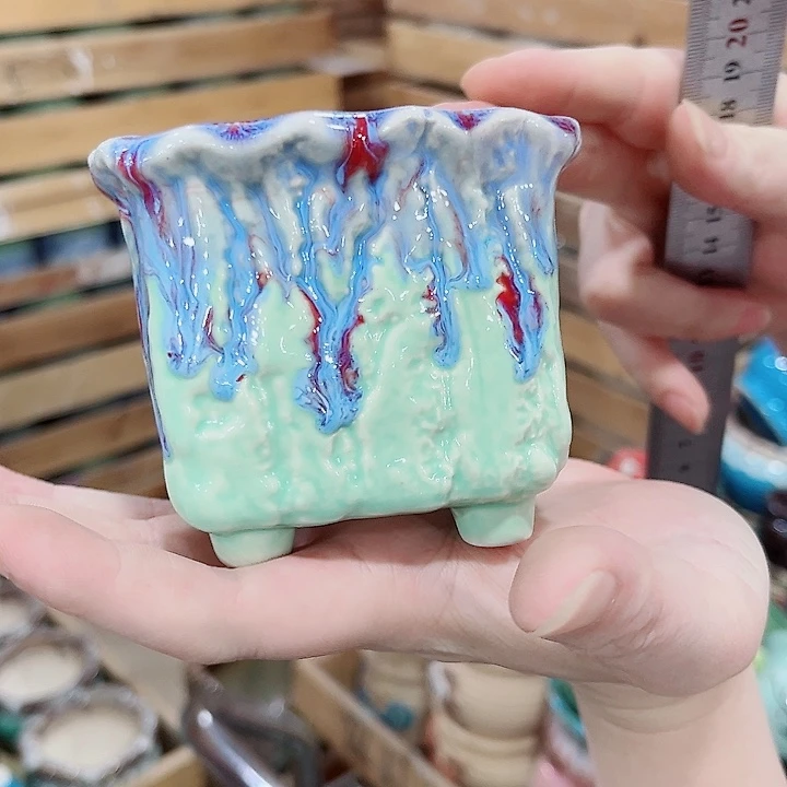 有孔.凑单10元陶瓷花盆发货！