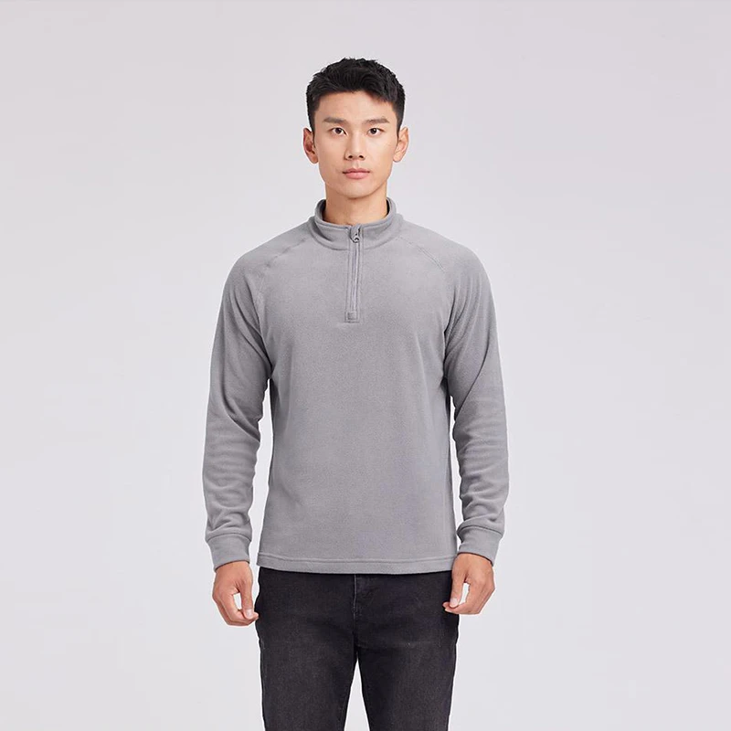 【退货补运费】秋季双面摇粒绒半拉链立领卫衣保暖抓绒衣Z1831-X005