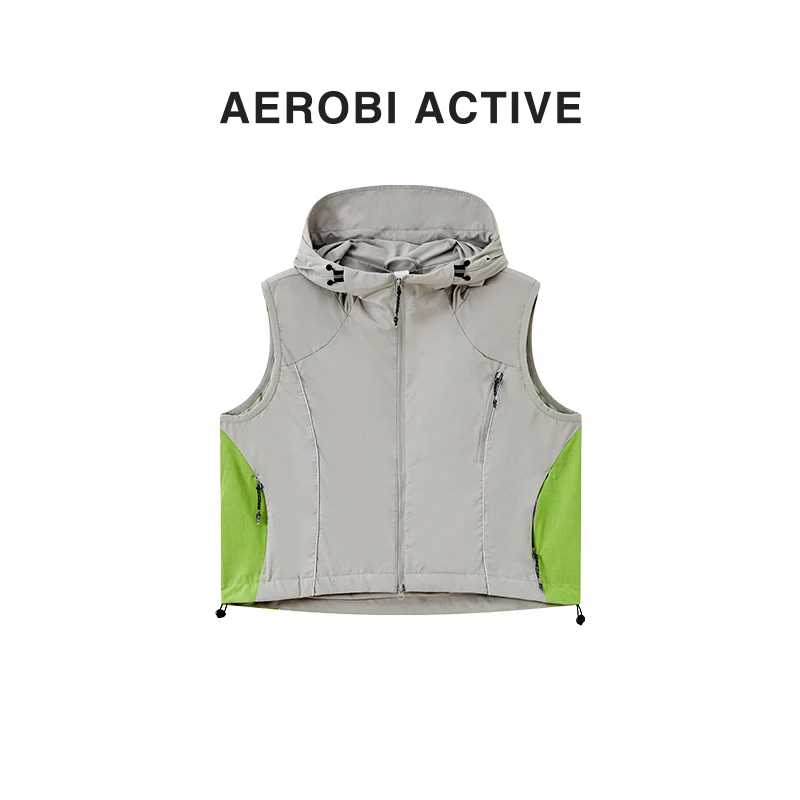 AEROBI ACTIVE休闲显瘦修身百搭时尚宽松马甲4546