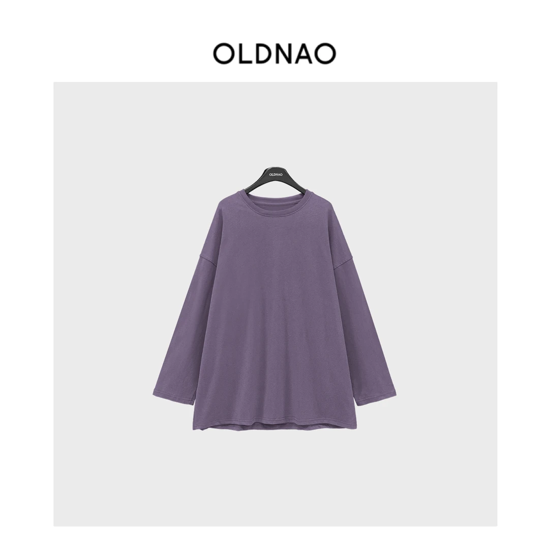 【OLDNAO】品牌订单线大廓形水洗棉纯色毛圈卫衣-KA-T8628