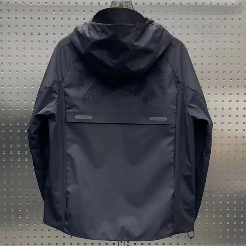 秋季爆款夹克外套男潮流高档高级感百搭运动连帽休闲户外冲锋衣