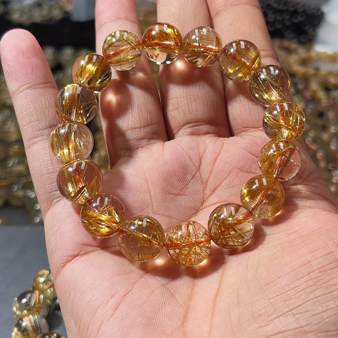 *****未镶嵌水晶手串钛晶