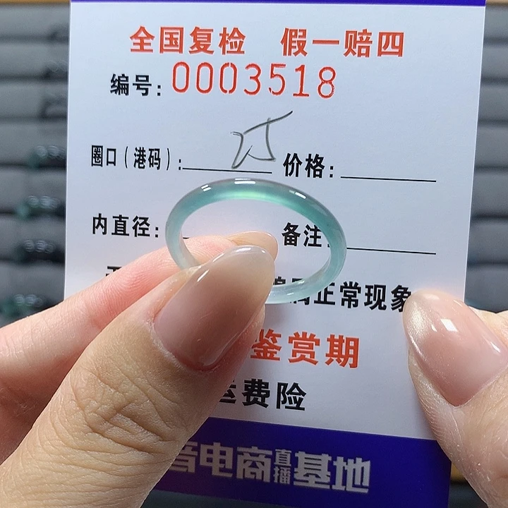 未镶嵌戒圈翡翠d3518
