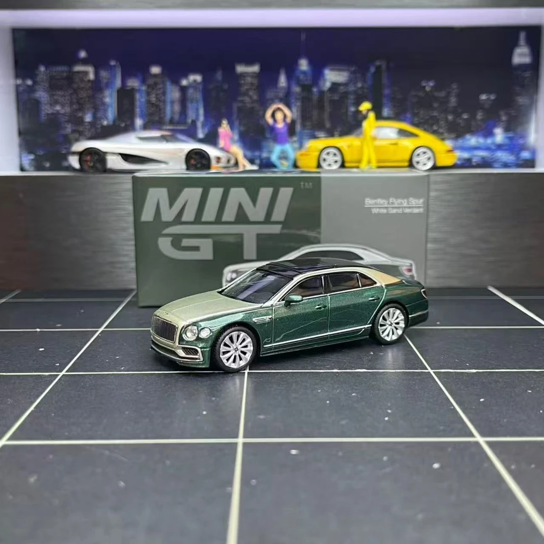 现货MINIGT 1:64 #867 宾利 绿色双拼 合金汽车模型