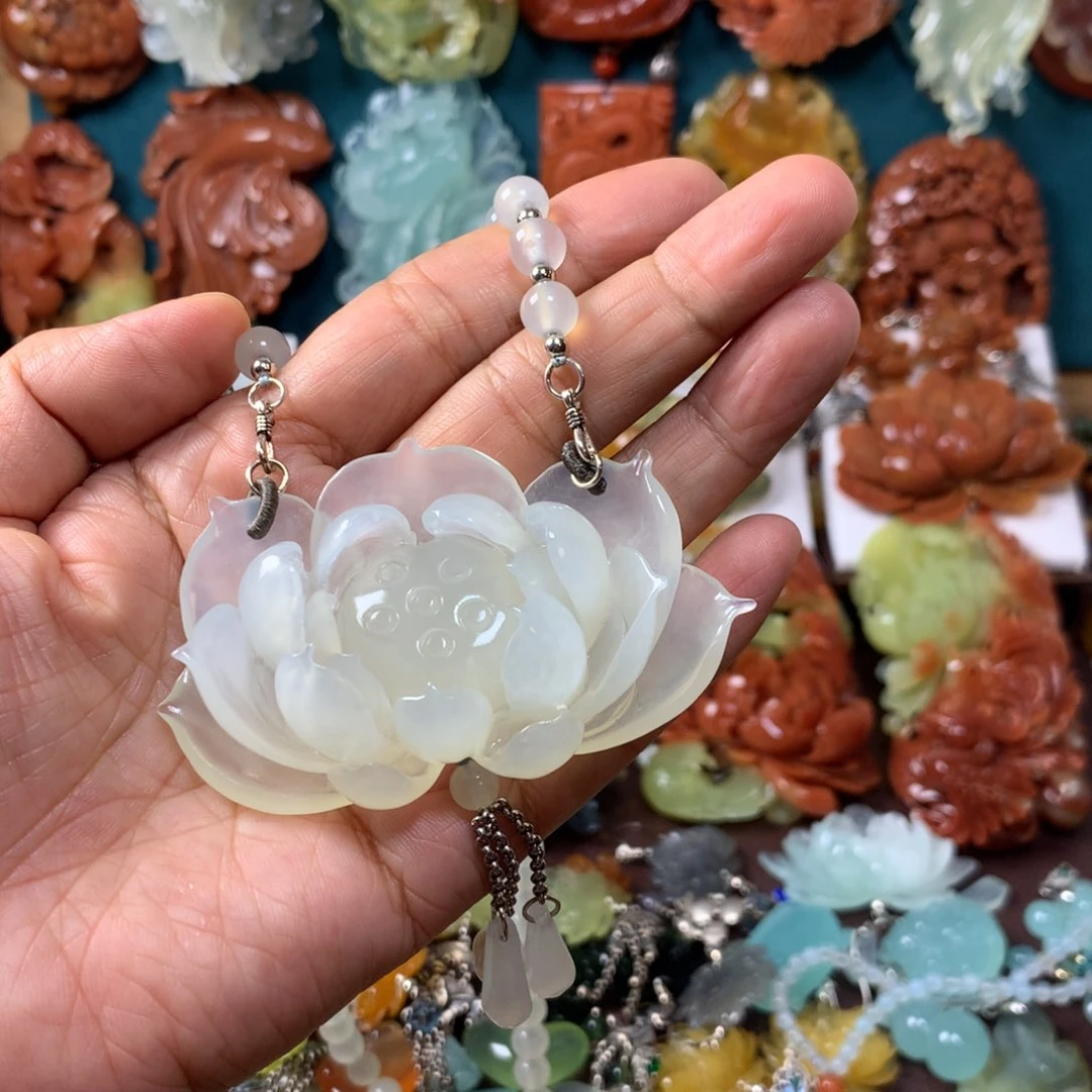 蛇纹石玉未镶嵌挂坠没**·