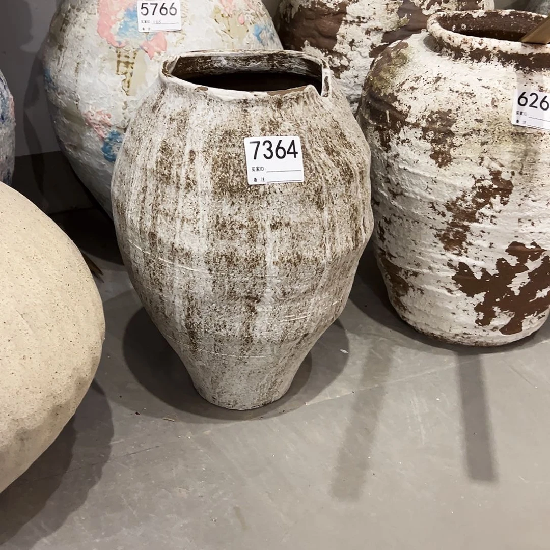 瓶7364高37口13-14陶瓷花瓶无孔