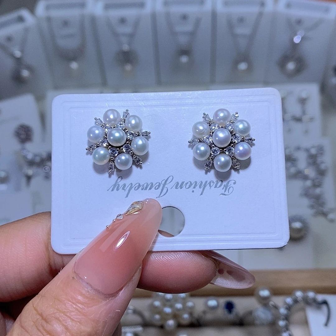 未镶嵌耳饰淡水珍珠