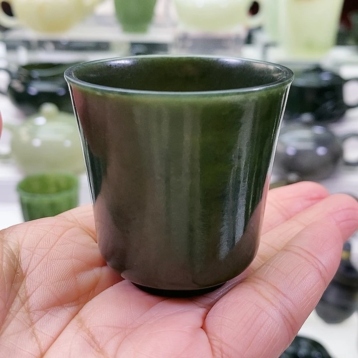 未镶嵌和田玉挂件茶杯65m l