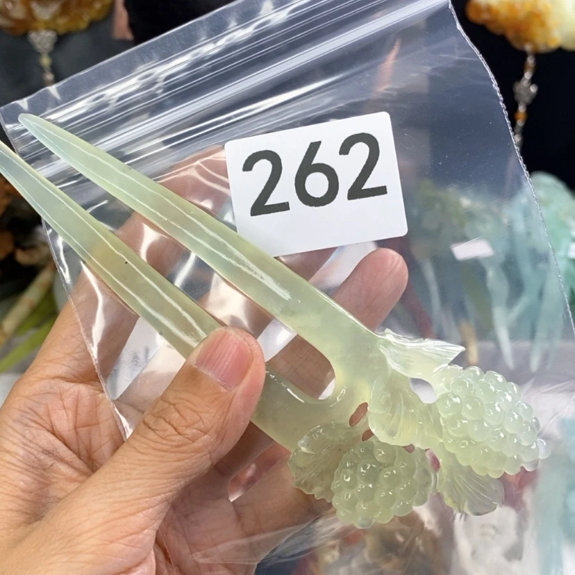 【闪购商品】岫玉发饰未镶嵌奔**群