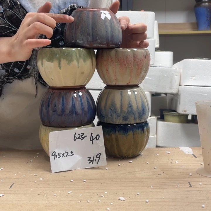 紫砂花盆多肉花盆微瑕40