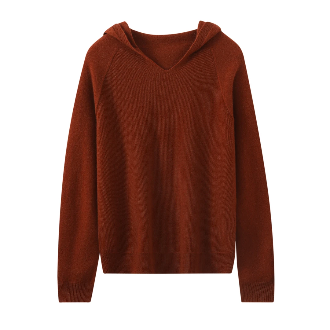 【桂花针一线成衣帽衫】宽松版减龄帽衫Y2419