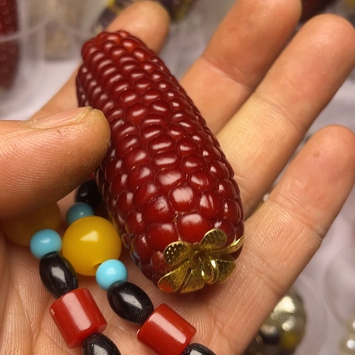 爱***虫树脂制品文玩玉米制品把件