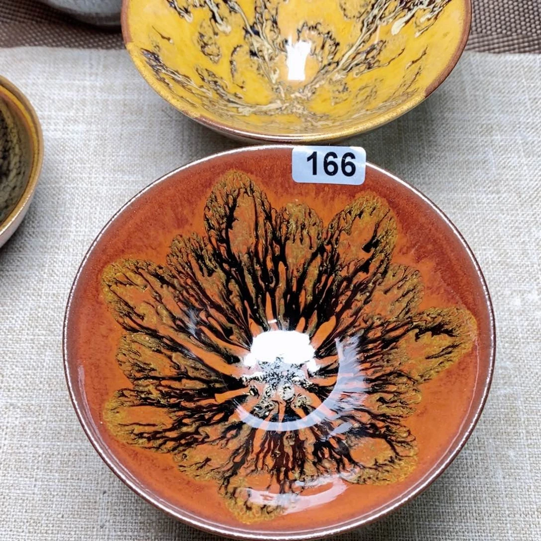 心**禾建窑建盏主人茶盏166，165