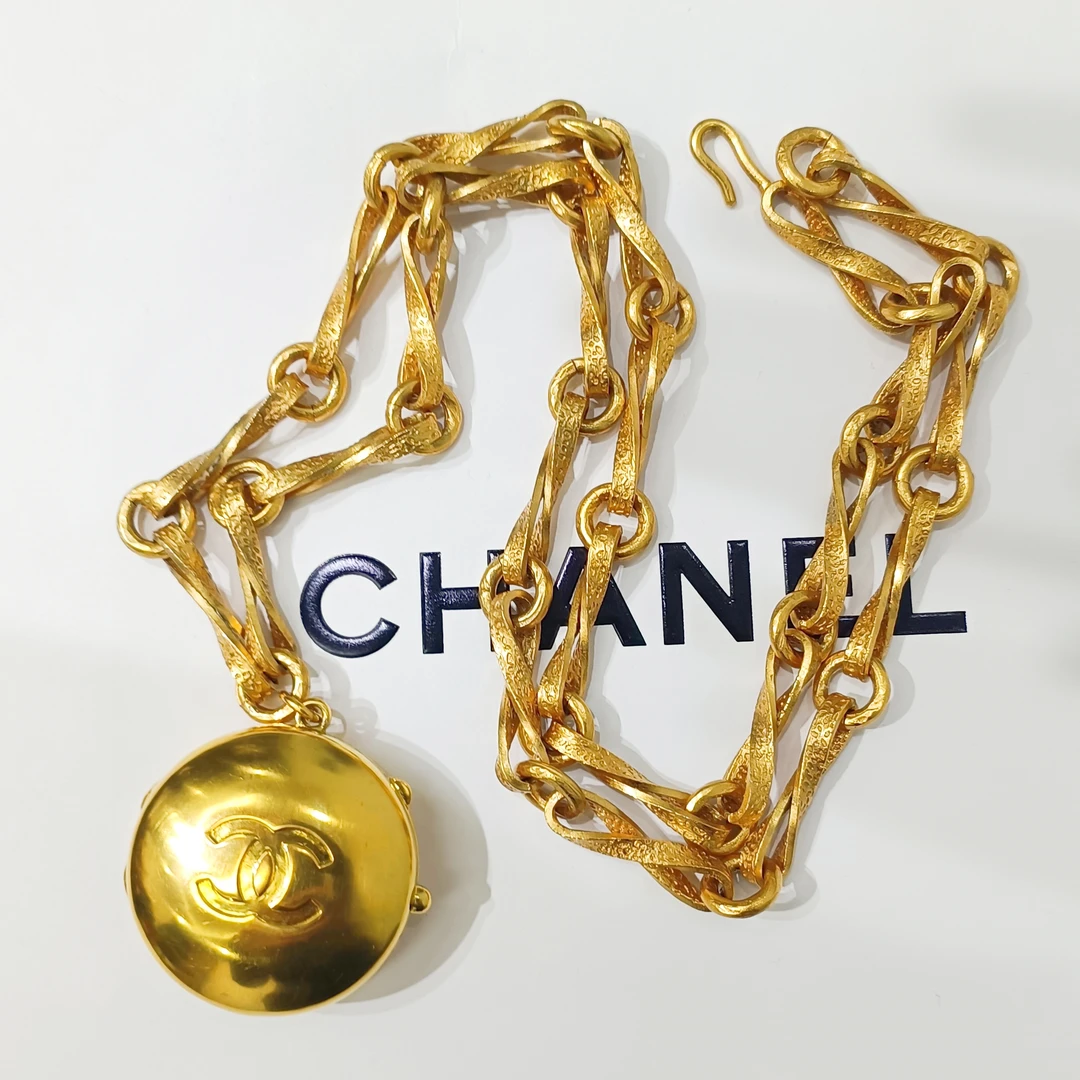 95新 Chanel/香奈儿 Chanel vintage香奈儿中古金蛋项链