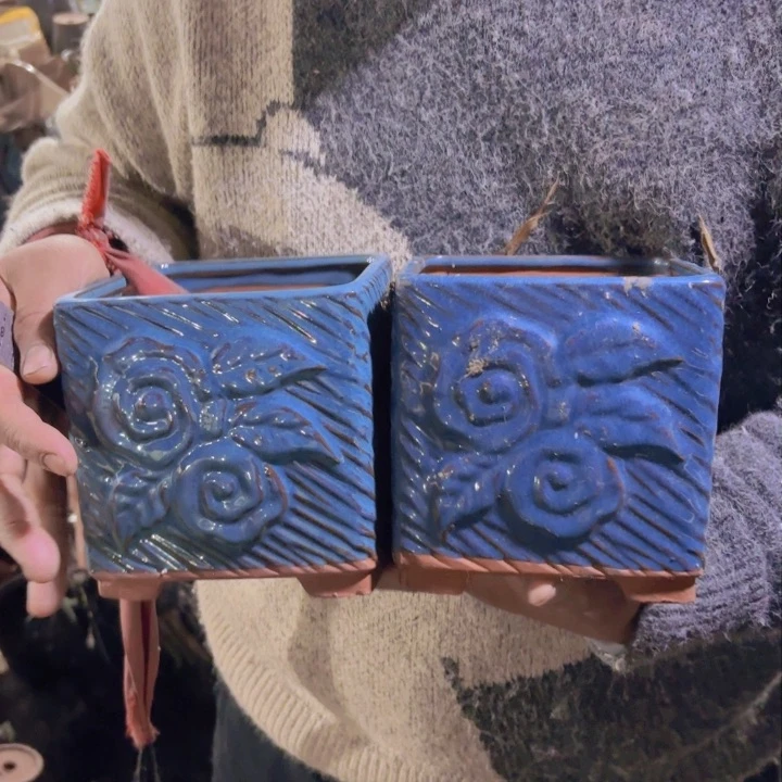 红陶口径 高度 花盆 15 16