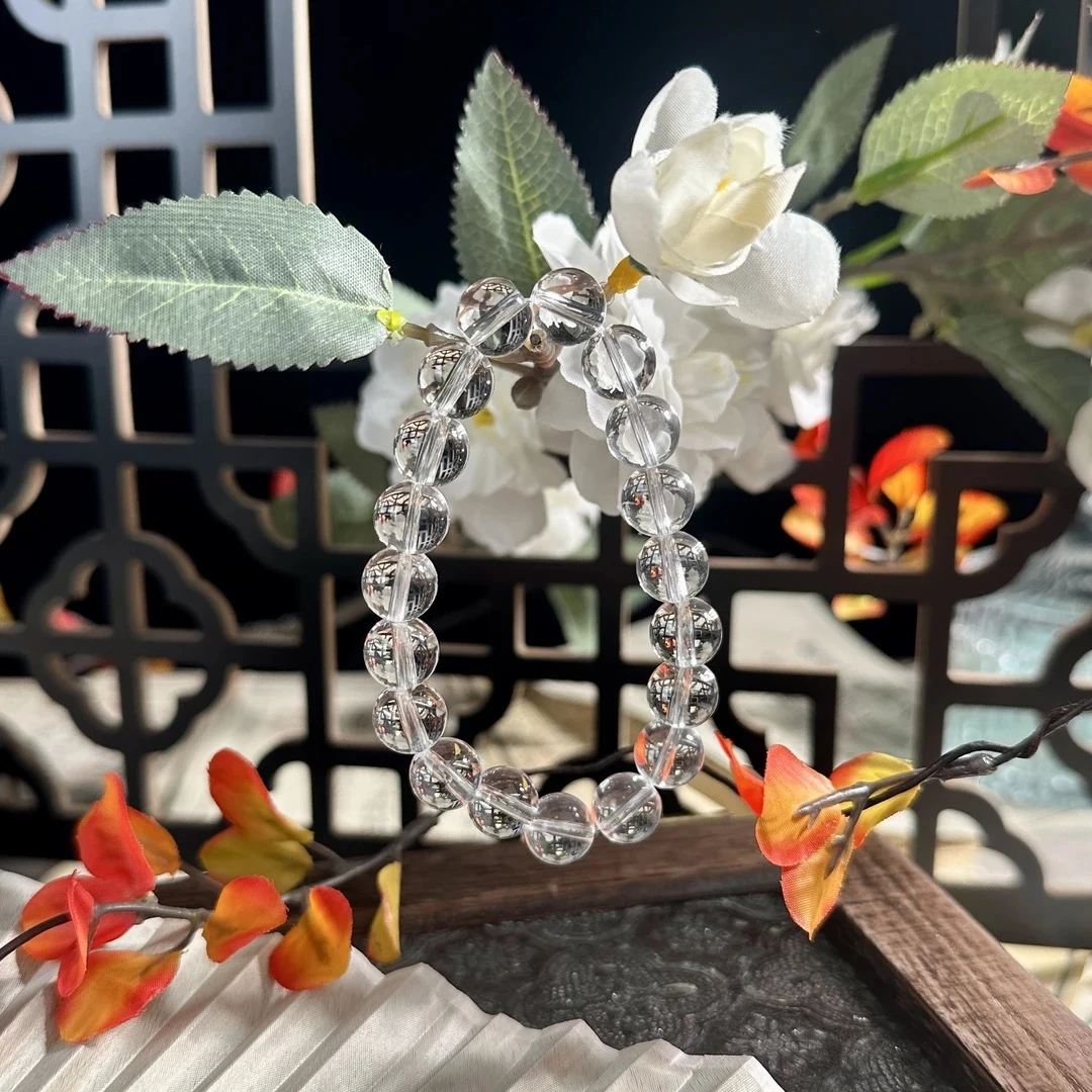 【白水晶单圈】 水晶手串（天然珠宝多样性发其一）