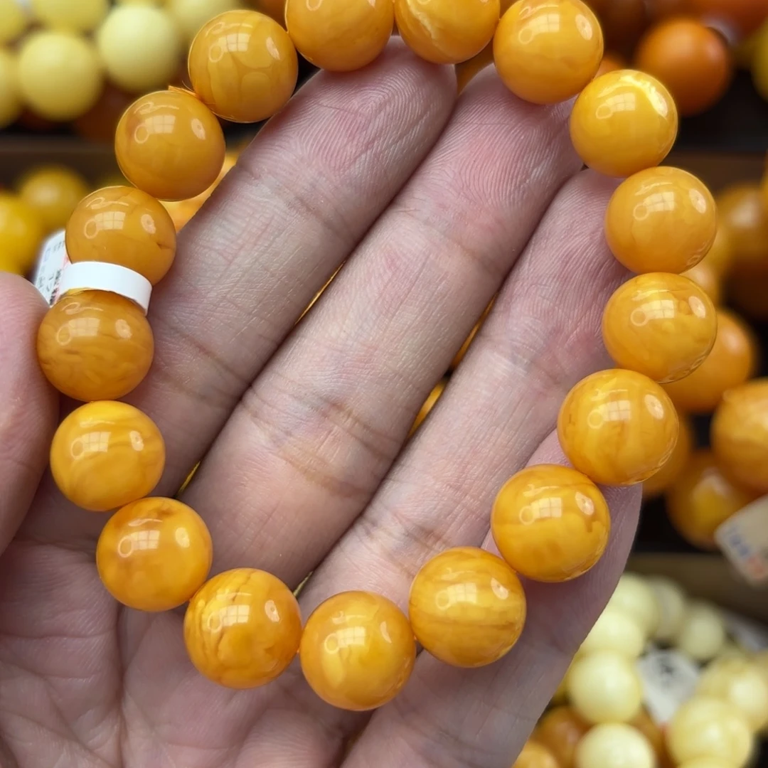 手链琥珀未镶嵌蜜蜡