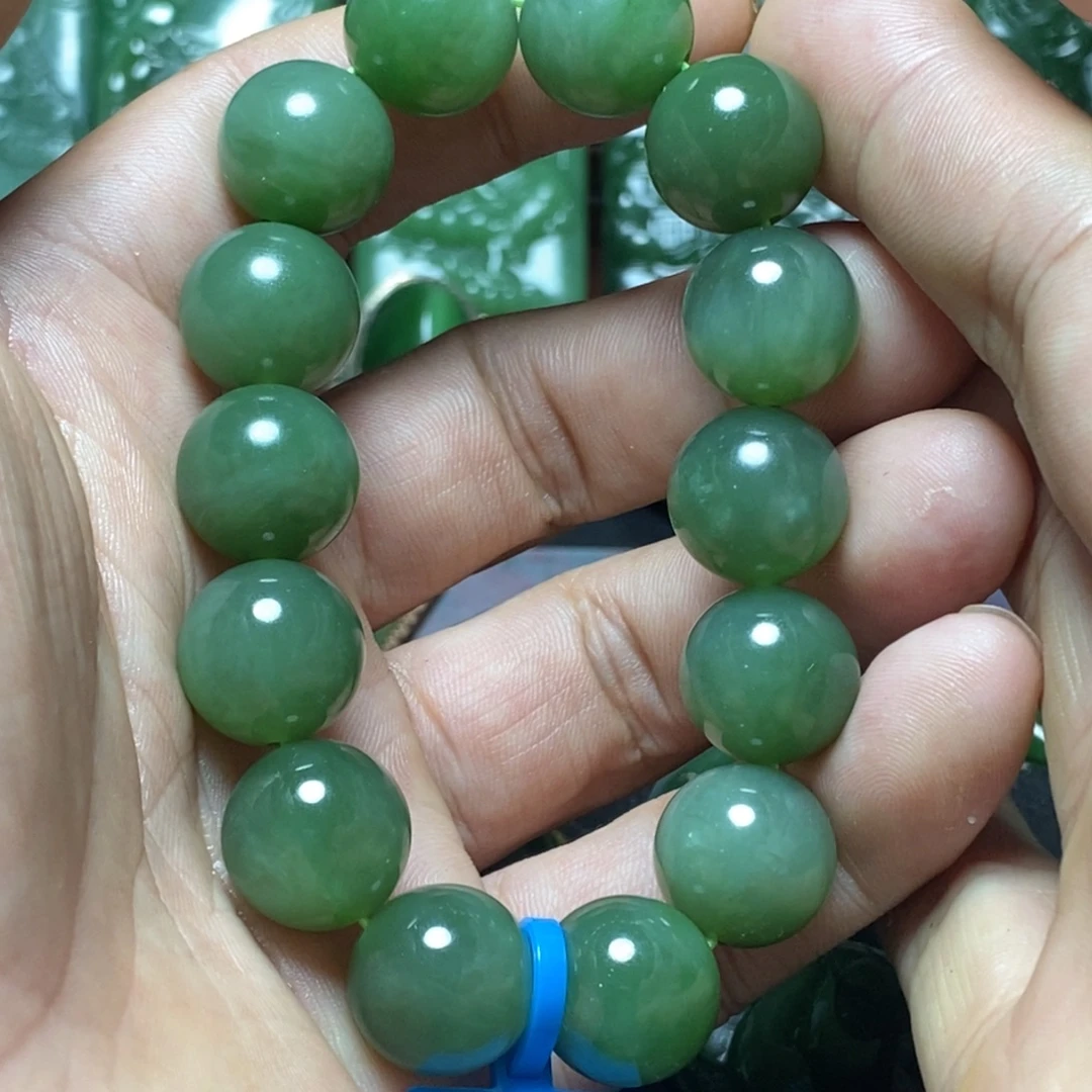 和田玉（碧玉）未镶嵌手串