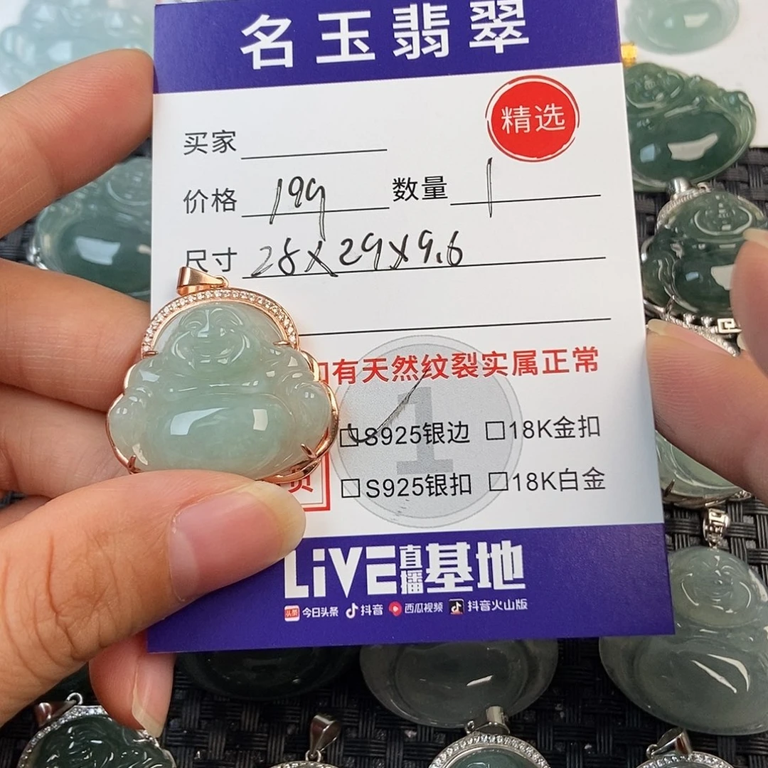 翡翠银S925镶嵌颈饰