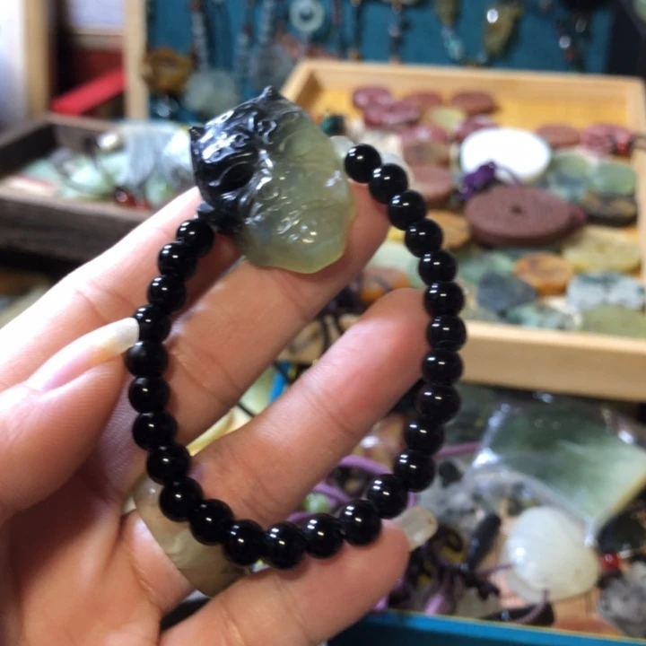 岫玉未镶嵌岫玉挂件岫玉手链