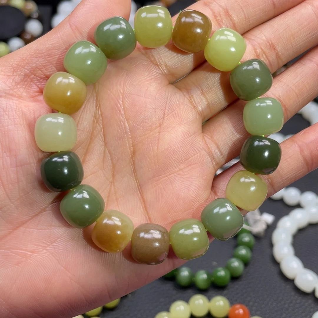 和田玉未镶嵌手链