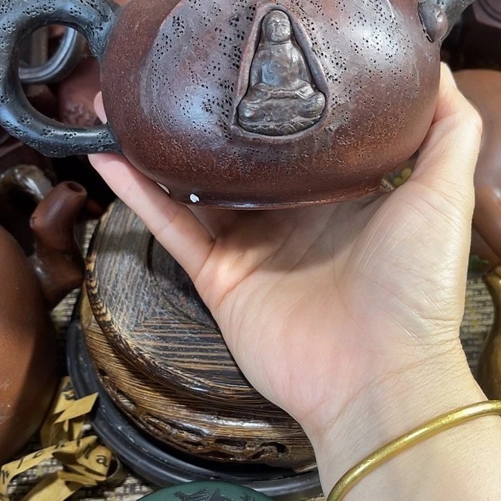 茶壶紫砂原矿泥料手工制作一把紫砂壶