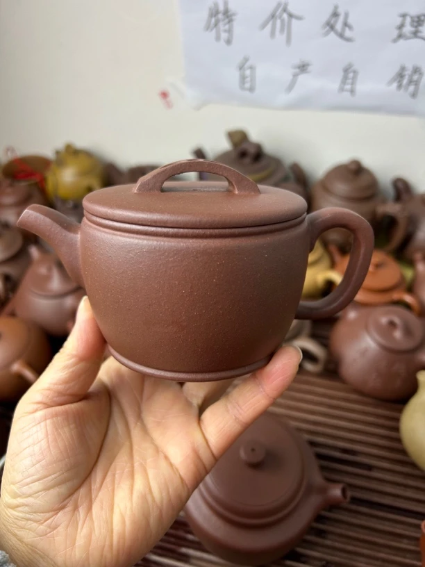 紫砂壶汉瓦280cc嫩底槽清