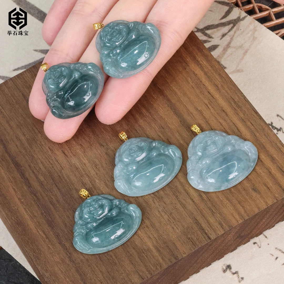 【举石珠宝】T0219-512-90翡翠吊坠18K（一件/多样性发）M