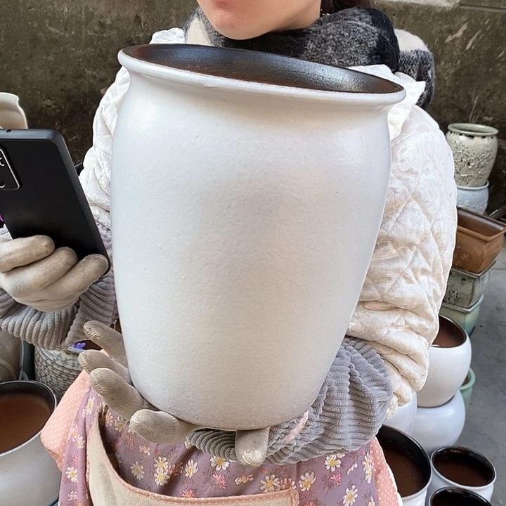 紫砂花盆正品口20高25