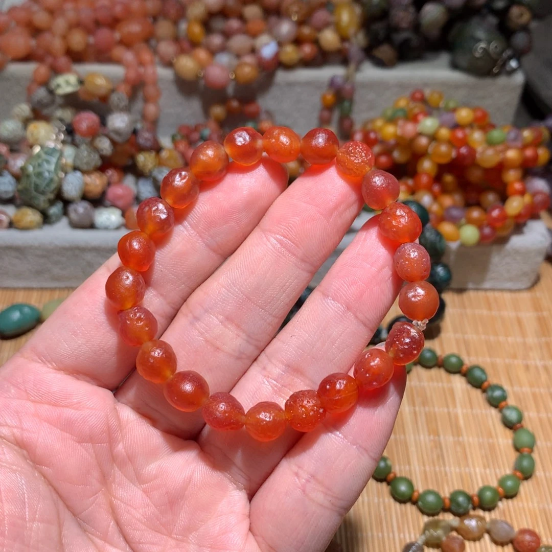 心***语玛瑙/玉髓车挂未镶嵌