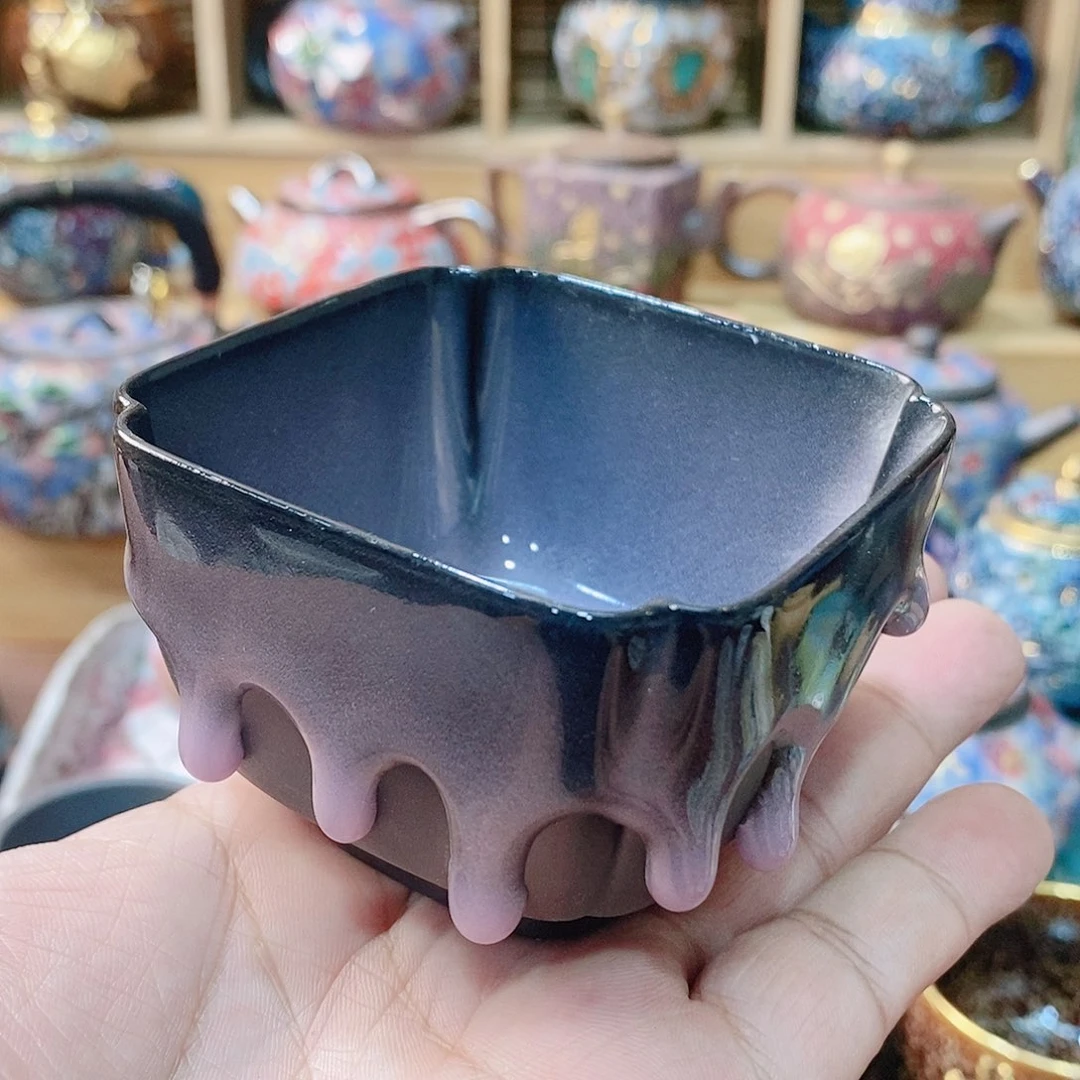 粗陶志野柴烧茶器