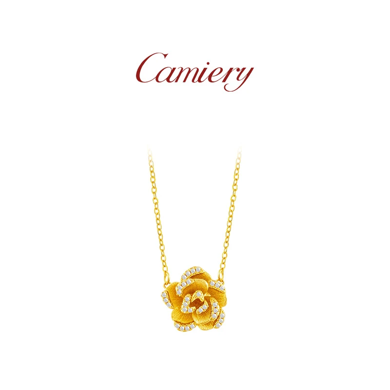 CAMIERY/卡美瑞 时尚轻奢山茶花项链