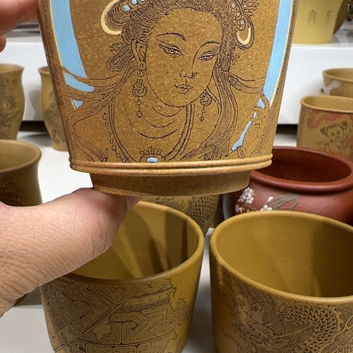 陶瓷巍**山敦煌壁画系列主人杯