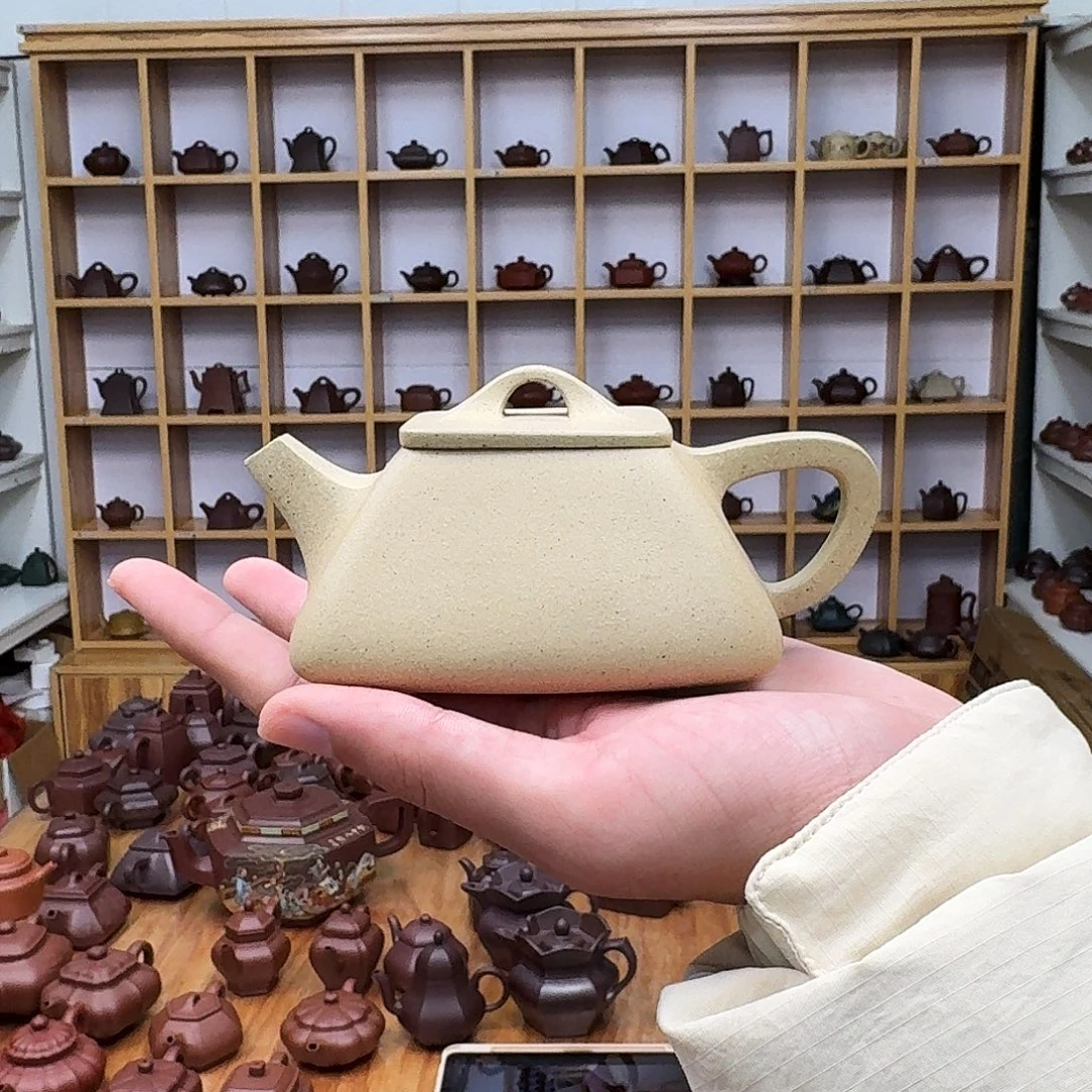 紫砂茶壶四方子冶石瓢260cc