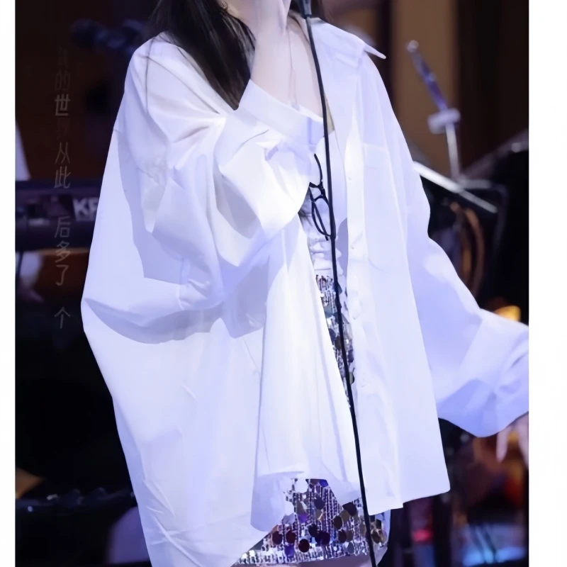 简约独特超好看衬衫外套女2025夏季新款极简风宽松休闲职业小衫女