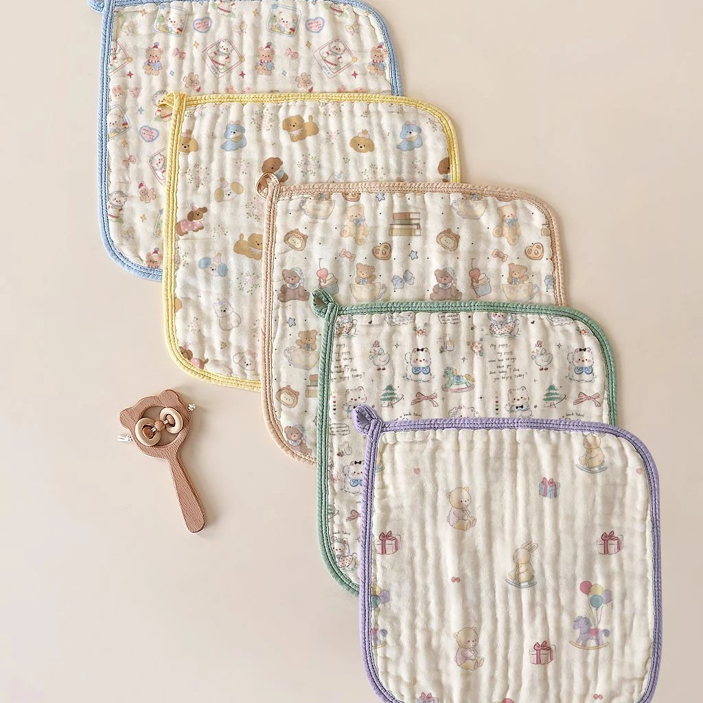 【贝瑞拉6层盒装碎版方巾 】贝瑞拉方巾婴幼儿宝宝方巾口水巾方巾