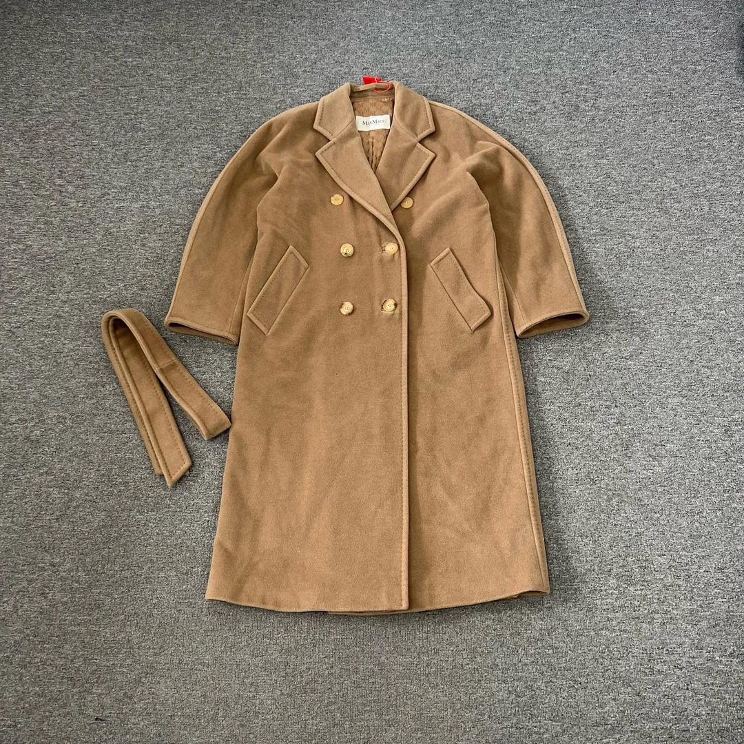 99新 MaxMara Maxmara 主线 101801 驼色大衣 99新 38码