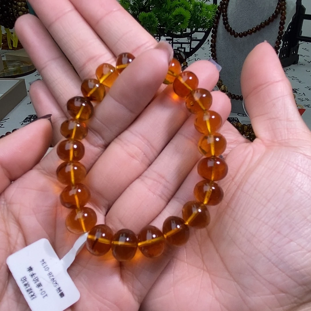 琥珀未镶嵌手链10➕