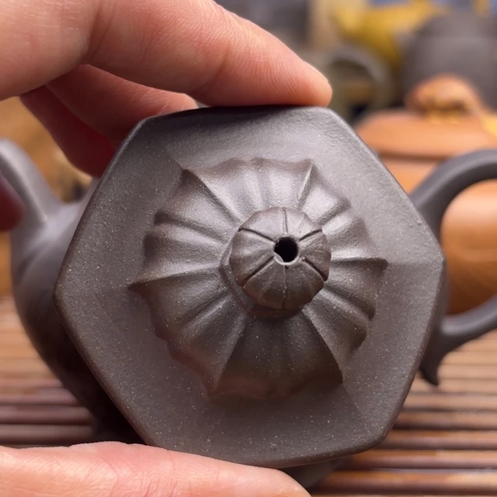 茶壶紫砂走**逛天青原矿六方宫灯