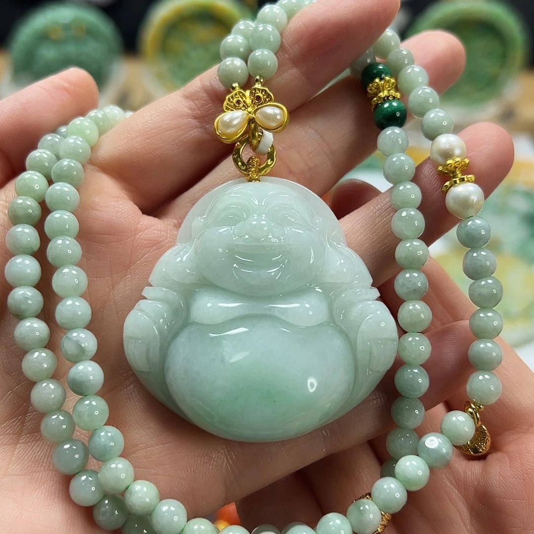 翡翠未镶嵌颈饰吊坠