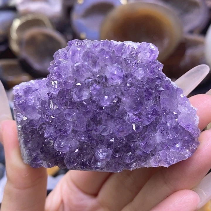 未镶嵌珠宝半成品紫晶紫晶山