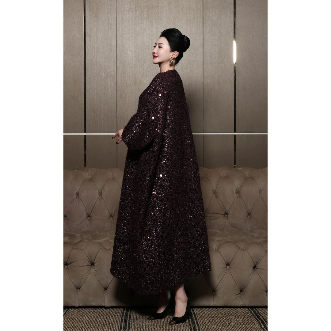 芈莱尤优-新款【暗夜星芒】单排三粒扣阔版大衣F25-6336-4