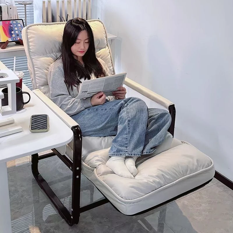 新疆西藏包邮电脑椅办公室午休午睡折叠椅可坐可躺两用懒人沙发椅
