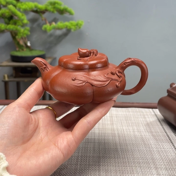 @***强紫砂茶盏大红袍上合桃