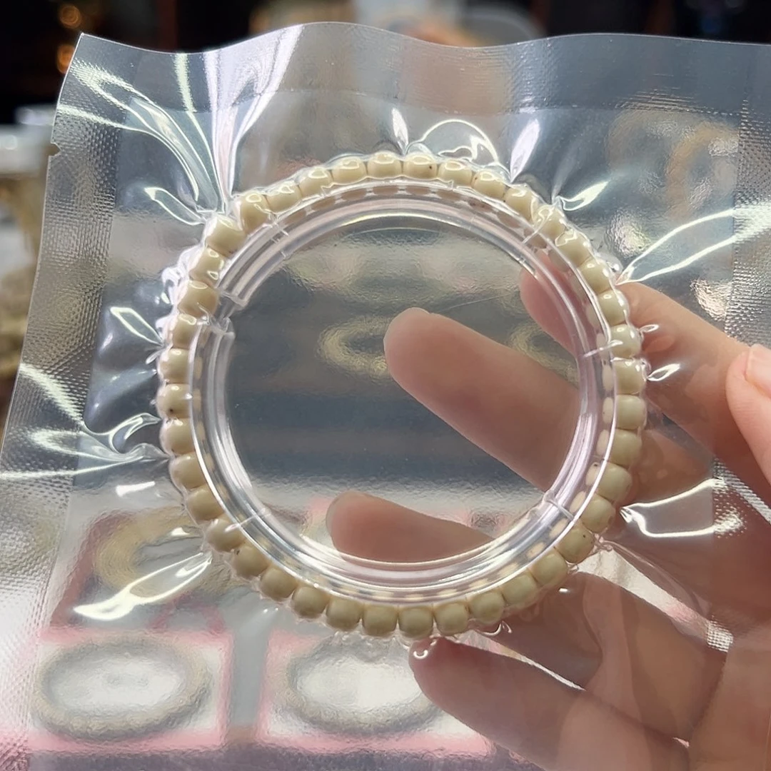 星月菩提吊坠Ll.6x5超大留白 粉冰 牛毛星 毕业级