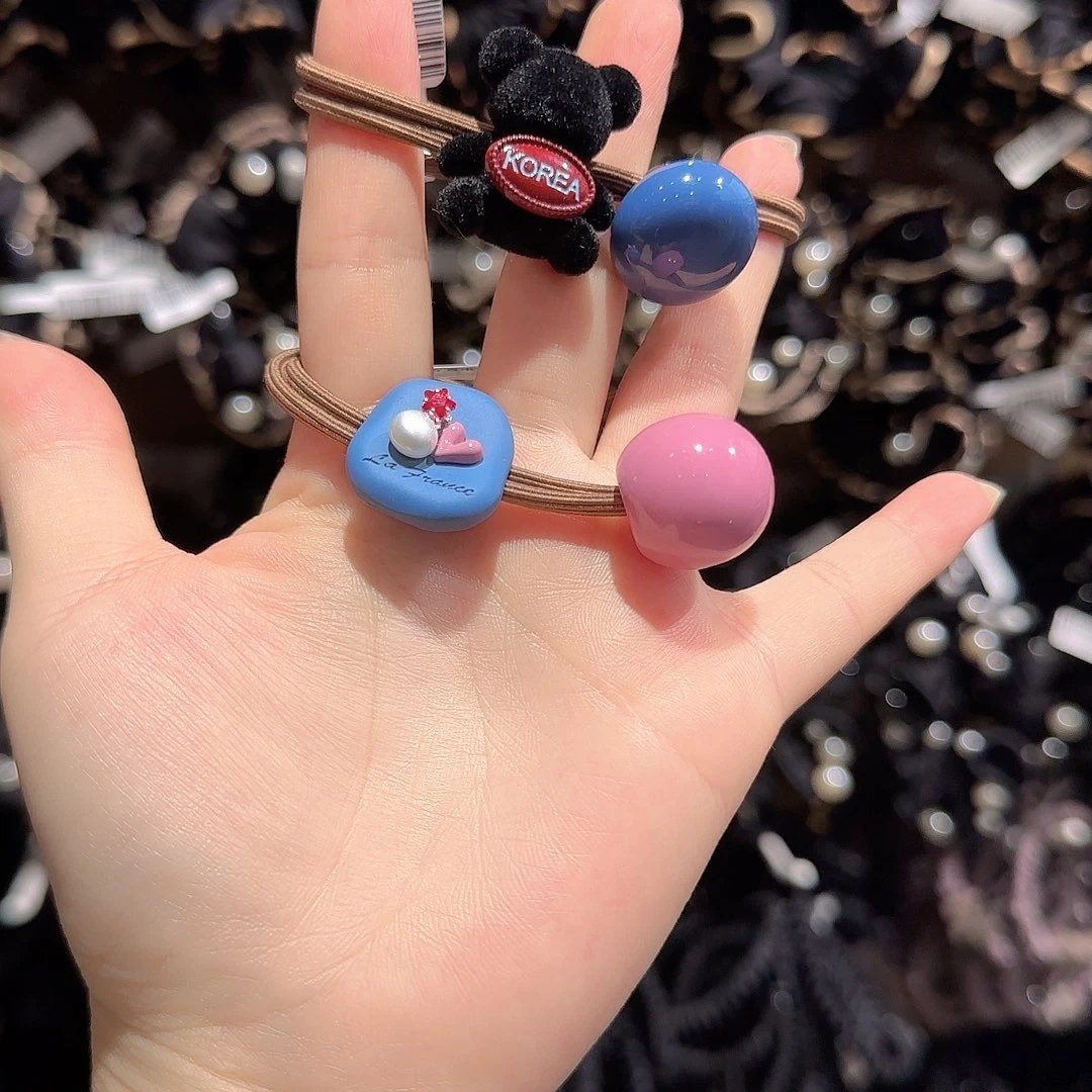 皮质非金属小熊发绳