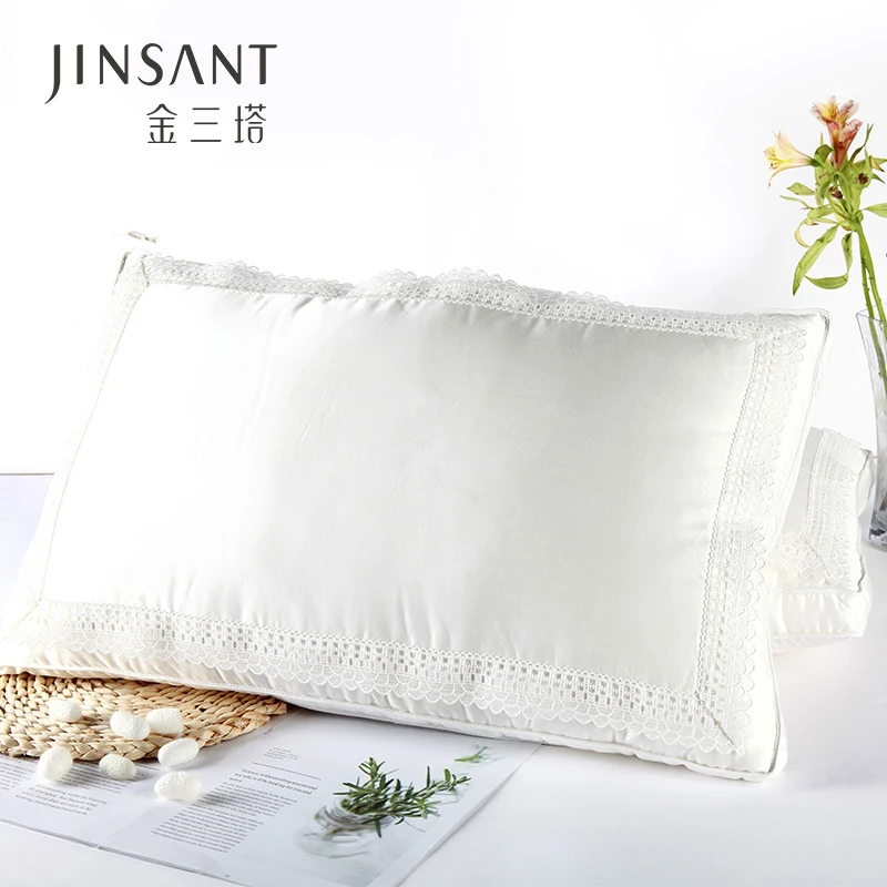 养生填充物桑蚕丝侧边拉链枕套枕芯成人家用枕头套