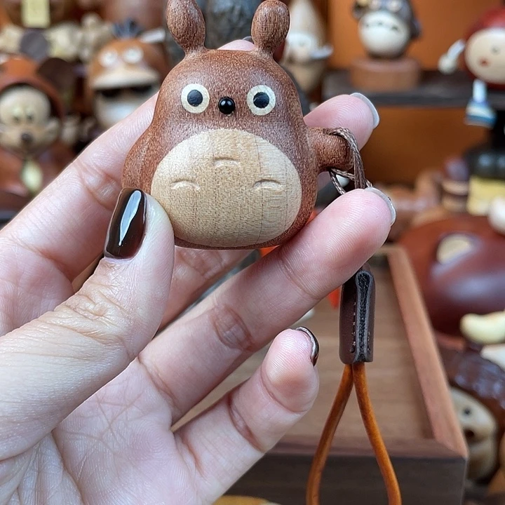 木治愈系木作小摆件