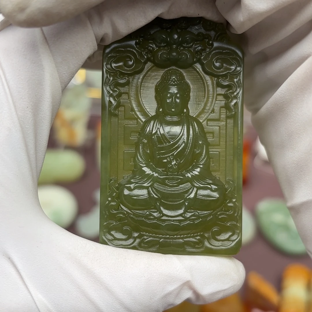 蛇纹石玉颈饰未镶嵌1*1